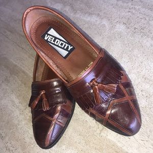 Stunning Velocity Leather, Made in Brazil Slip On
